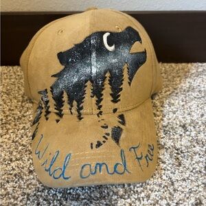 Wild and Free Tan Cap